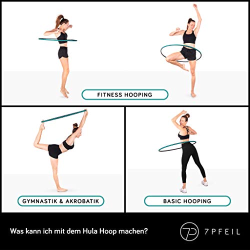 Hula-Hoop-Reifen 7PFEIL für Erwachsene Edelstahl und Schaumstoff