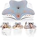 NVKHG Cuscino Cervicale Memory Foam Ergonomico, Cuscino Ortopedico per Dormire di Lato, Supini e a Pancia in Giù, Migliora la Qualità del Sonno, 62x41x13/11 cm