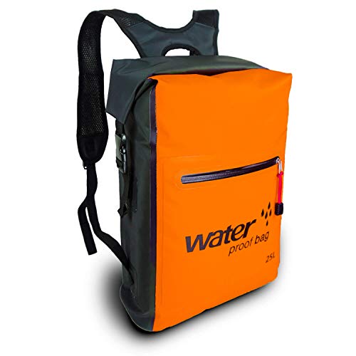 Yarpper Waterproof Dry Bag Backpack for Kayaking Boating Hiking Camping Fishing Rafting 20l 25l 30l Orange