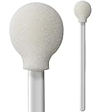 (Bag of 50 Swabs) 5' Small Circular Lollipop Foam Mitt Swab by Swab-its: 71-4504 - Made in the USA