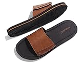 Material de látex (chanclas hombre son naturalmente transpirable, elástico y cómodo, lavable, duradero)