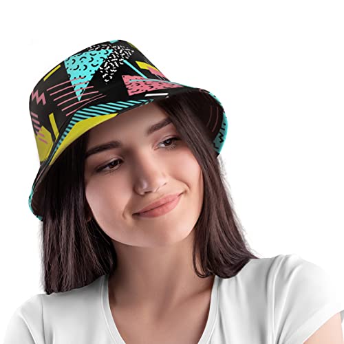 Bucket Hat For Women Retro 80 90S Summer Beach Sun Hat Travel Fisherman Cap #TOP2