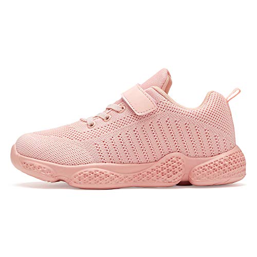 Image of Hetios Kids Shoes Girls Lightweight Athletic Running Shoes Breathable Knit School Sports Shoes (Toddler /Little Kid /Big Kid)
