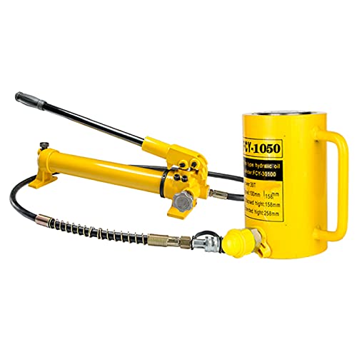 JAVPTAV Cilindro Idraulico Jack Cilindri di Sollevamento Idraulici Cilindro Idraulico 10T/20T/30T con Pompa idraulica Manuale(10T50MM)