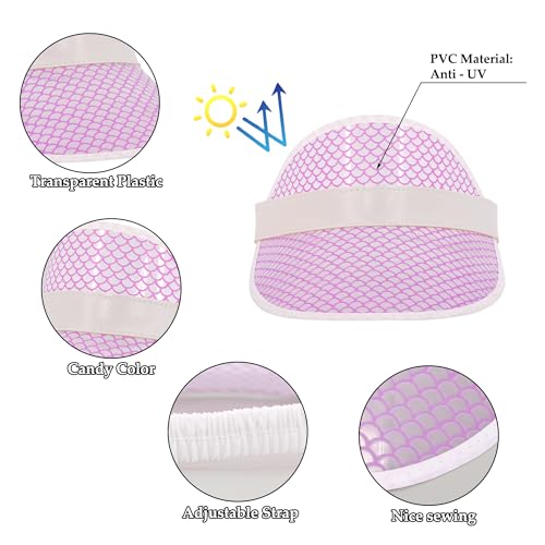 Image of Surkat Plastics Clear Sun Visors UV Protection Hat Cap Headwear Sunhat for Golf Tennis Beach Cycle