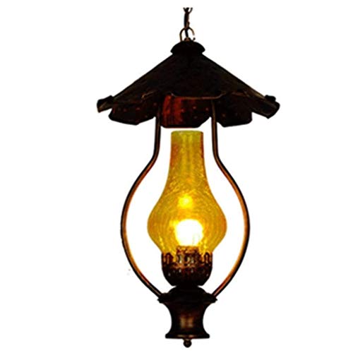 Lampe à pétrole décorative en fer lanterne rétro bar café