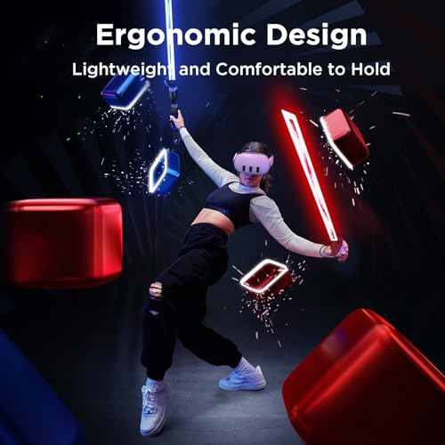 Image of YOGES Gorilla Tag Long Arms Compatible with Meta Quest 3S / Quest 3 / Oculus Quest 2 / Quest Pro /Rift S Controller, Beat Saber Handle Attachments VR Sticks Dual Extensions Grips for Playing VR Games