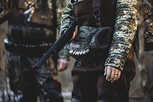 Cupped Waterfowl Deluxe Hunting Camo Hand Warmer, Fleece Lined Hand Warming Pocket With Exterior Shell Holders, Realtree Timber Camo #TOP5