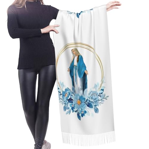 Our Lady of Guadalupe Virgin Mary Mexico scarf Soft Lightweight Scarfs Women Large Shawls Veils Warm Wraps3