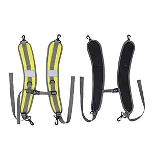 1 Pair Backpack Straps Adjustable Backpack Shoulder Straps Durable Nylon Strap with Quick Release for Hiking Backpack (Yellow)