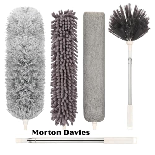 Xenos 5-in-1 Microfiber Feather Duster with 100-inch Extendable Pole - Image 6