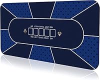 YUZPKRSI Profi Pokermatte 180 x 90cm, Texas Hold'em Pokerteppiche, Deluxe Poker Tischunterlage, Pokertischauflage Blackjack Matte, inkl Tragetasche für echtes Casino-Feeling