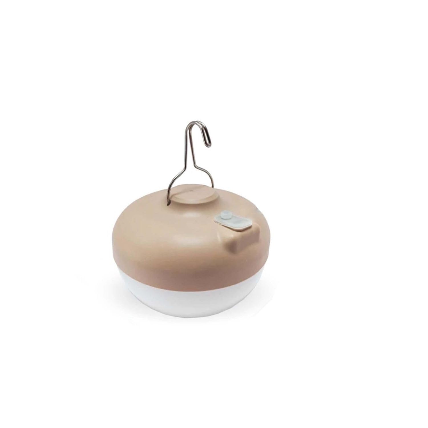 Newgarden - Lámpara Solar de Camping y Emergencias LED Cherry. Bombilla Portátil con Gancho e Imán, Sin Cables con Batería Recargable por USB. 900 Lúmenes y Hasta 20H de Uso. Resistente IP54 (Beige)