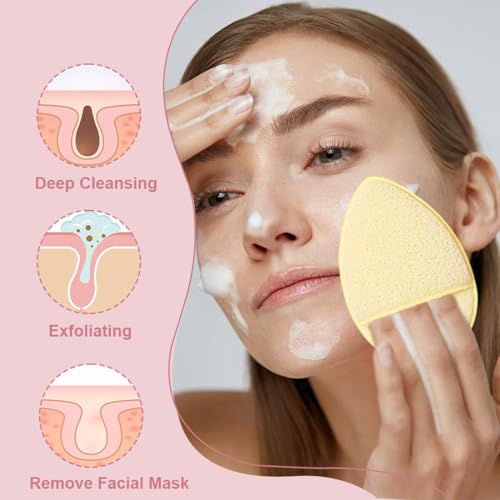 Discos Desmaquillantes Reutilizables, 6 Piezas Algodones Desmaquillantes Lavables, Desmaquillante Facial, Esponja Facial para la Limpieza Diaria - imagen 5