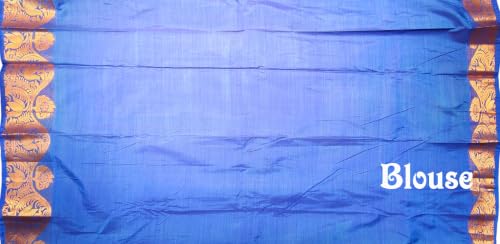 Image of VFCollections Women's Kanchipuram Silk Pure Pattu Sarees With Blouse