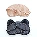 2 Pack Cute Animal Sleep Mask for Girls Cute Cartoon Cat Dog Soft Plush Blindfold Sleep Masks Eye Cover for Women Girls Travel Nap Night Sleeping