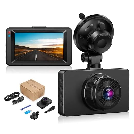 Dashcam【2022 New Version】Dash Camera for cars 1080P Full HD DVR Dashboard Camera 3"IPS Screen Driving Recorder 170°Wide Angle Lens Night Vision G-Sensor Loop Recording Motion Detection Parking Monitor