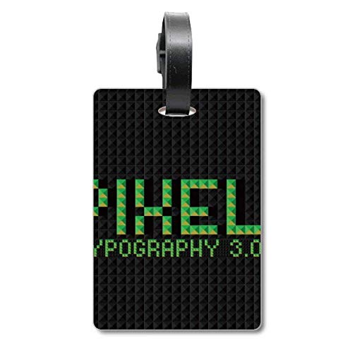 Ne perdez plus votre bagage grâce à l'étiquette de valise Pihel Typography 3.0