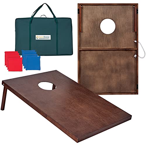 Spexdarxs Wooden Cornhole Set, 3X2Ft Cornhole Board Game Set With 8 Bean Bags, Carrying Bags-Portable Toss Game For Indoor And Outdoor Play #TOP4