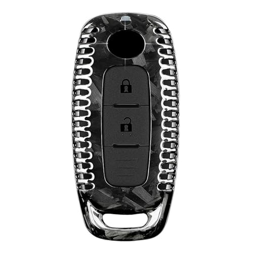 Coques de clé pour Nissan Rogue Qashqai Ariya protection carbone noir