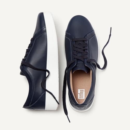 Image of FitFlop Womens Rally Leather Sneakers