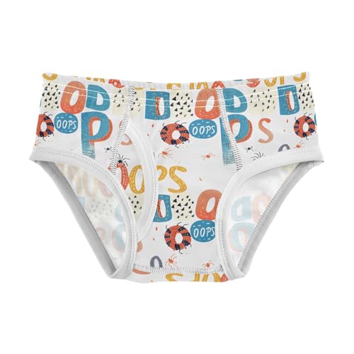 visesunny Boys Potty Training Underwear Handpainted Oops Spider Breathe Cotton Briefs Size 2T-8Y for Toddler