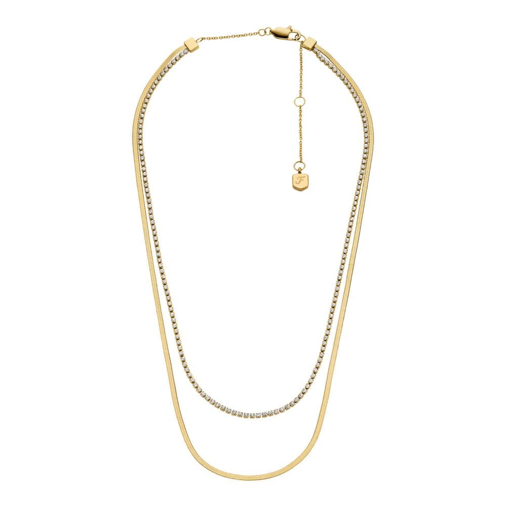 Fossil Women's Heritage Stainless Steel Chain Necklace