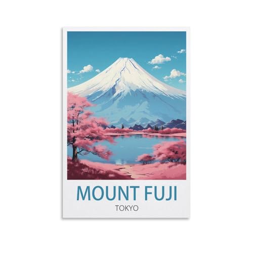 Poster Mont Fuji Tokyo pour habiller un mur vide de chambre avec élégance