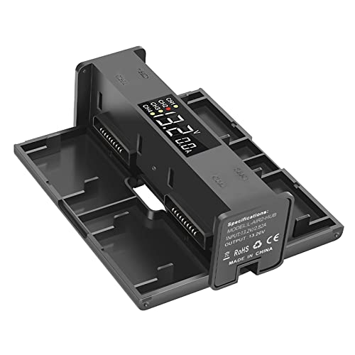 LYONGTECH Hub de carga de batería para DJI Air 2S,Mavic Air 2 Drone,Cargador múltiple plegable 4 en 1 con accesorios de visualización de carga Cover