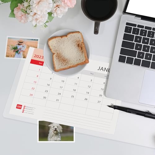 Image of 14 x 24 Inch Clear Table Cover Protector, Clear Desk Mat, Table Protector, 1.5mm Plastic Table Cover, Vinyl Table Protector, Mats on Top of Desks (Pack of 2)