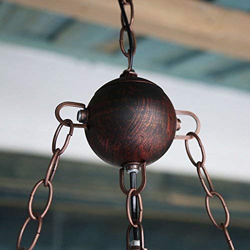 Lámpara de araña de queroseno rural americana, para restaurante, cafetería, bambú, lámpara de araña antigua