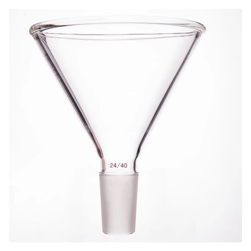 Attrezzature e forniture di laboratorio Imbuto triangolare Φ50mm Φ75mm Φ100mm 19/22 24/40 29/42 di addizione in vetro borosilicato F18