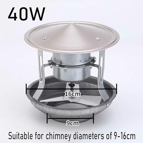 Capuchon de capot de cheminée électrique pour un feu de bois propre - 3