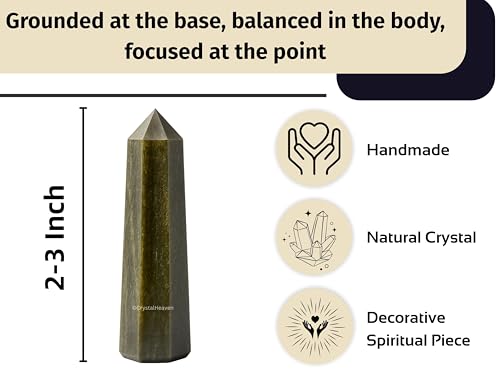 Image of Crystal Heaven Certified Golden Sheen Obsidian Tower Obelisk Point For Chakra, Healing And Balancing - Aaa Grade Original Certified Gemstone Agate For Reiki Meditation Yoga Spiritual (2-3 Inches)