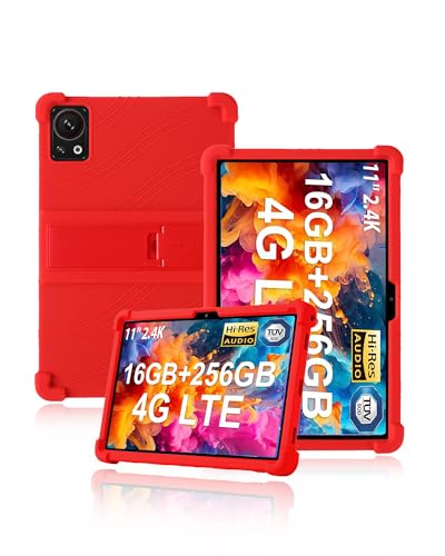 Coque DOOGEE T30S silicone rouge texture soft touch antichoc 11"