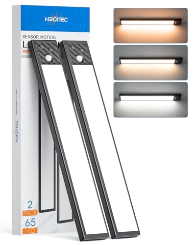 HIBOITEC 65 LED Motion Sensor Lights Indoor,...