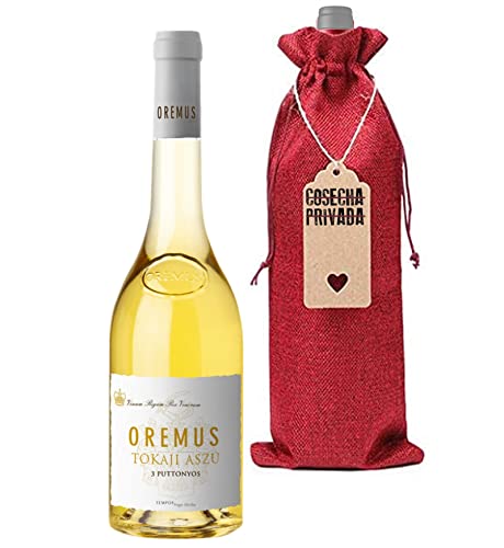 Oremus Tokaji Aszú 3 Puttonyos Envío Gratis 24H - Botella para Regalo Vino - Vega Sicilia - Vino Blanco - Ribera del Duero - Seleccionado y enviado por Cosecha Privada - 3 Puttonyos Funda