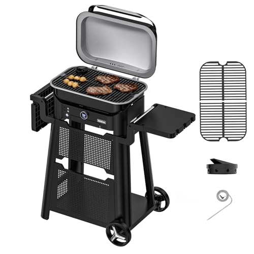 Comparison: Best Electric Grill For Apartment Balcony 9 EliteFyre Volteq Electric Grill with Movable Cart, 1500W Smart Heat Control Portable BBQ Grill,No Smoke, Perfect for Apartment, Balcony, Deck, Patio
