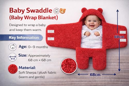 Image of BRANDONN Baby Blanket Newborn Carry Nest | Soft & Breathable Lounger for Newborn | Portable Bedding for Supervised Rest & Travel | Lightweight Infant (0-9 Months)