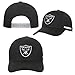 NFL Kids Youth 8-20 Official Primary Logo Wordmark Adjustable Snapback Hat Cap One Size (US, Alpha, One Size, Las Vegas Raiders - Black)
