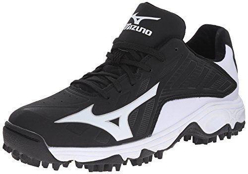 Mizuno Men's 9 Spike Advanced Erupt 3 bk-wh, Black/White, 10 M US