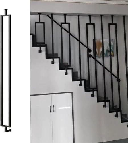 Poste de balaustrada de hierro personalizable y seguro 2