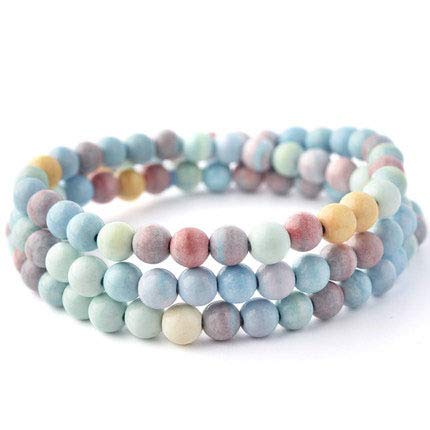 Bracelet arc-en-ciel en pierre rugueuse pour illuminer vos tenues d'été