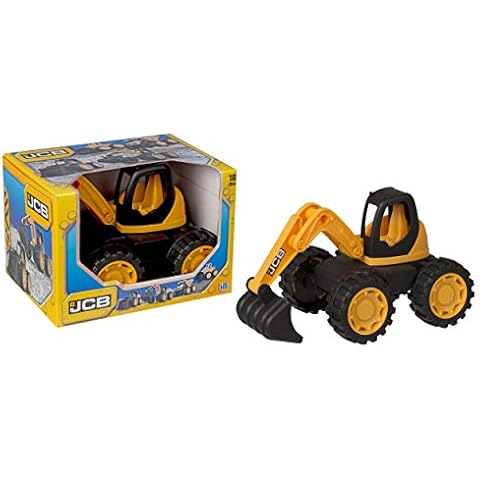 JCB - Kids Toys - Construction Excavator Toy - Truck Toy - iconic Construction Vehicles - Kids' Play Figures & Vehicles - 2 Year Old Boys & Girls Plus Cover