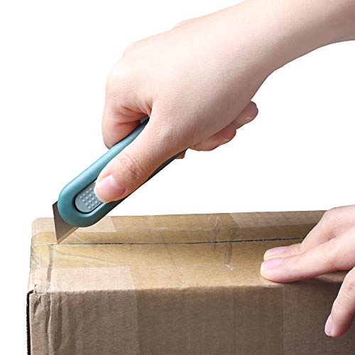 Image of Nova Disposable Safety Knife, Utility Knife, Box Cutter, Fixed Compact Cut, Ambidextrous Feature, Ideal for Food Industry, Warehouse, for Cutting Boxes, Cartons, Packing. (3 Pack)