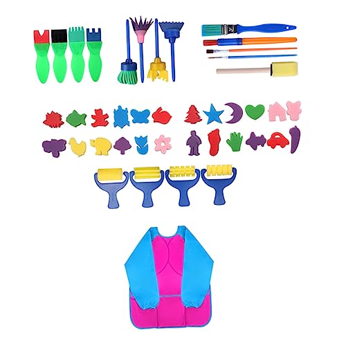 Homoyoyo Paint Brushes Set Boys and Girls Easel Boy Girl Toys Paint Set DIY Graffiti Drawing Brush Kindergarten Draw Tool Sponge