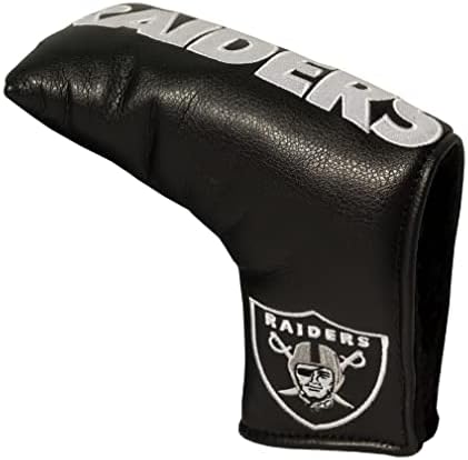 Team Golf NFL Oakland Raiders Golf Club Vintage Blade Putter Headcover, Form Fitting Design, Fits Scotty Cameron, Taylormade, Odyssey, Titleist, Ping, Callaway,Multi Team Color,One Size,32150