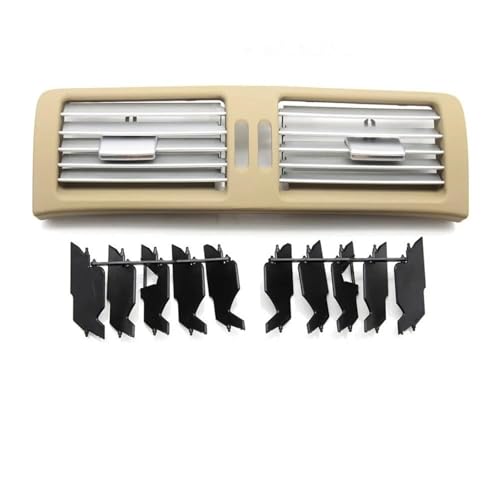 Grille de ventilation AC pour Benz Classe R W251 2009-2018 aérateur central beige chromé