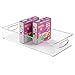 iDesign Stackable Storage Bin - Organizer Bins for Pantry, Fridge, or Freezer, Clear, Made in USA