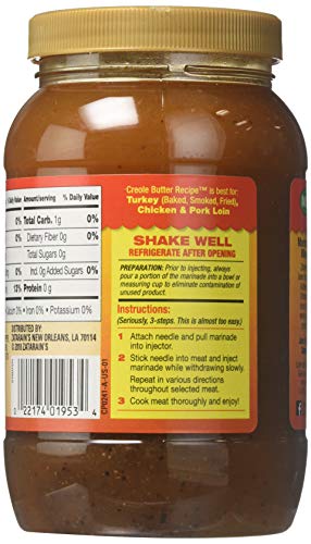 Zatarain's Cajun Injector Fat Free Creole Butter Recipe Injectable Marinade With Injector, 16 Fl Oz #TOP1